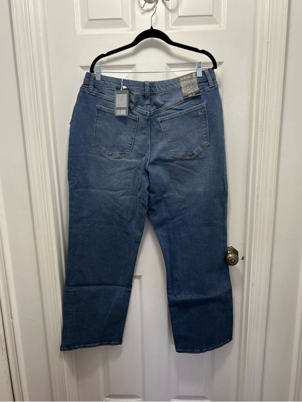 LULAROE Women's Stretch 90’s Relaxed Denim Blue Jeans size 32 / 14 - Picture 6 of 7
